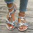 Weaving Material Casual Floral Summer Espadrille Sandals