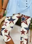 Independence Day Patriotic Leggings Capri Pants