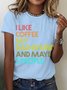 I Like Coffee My Dachshund And Maybe 3 People Cotton T-shirt