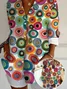 Women's Long Sleeve Shirt Spring/Fall As Picture Abstract Buckle Shirt Collar Daily Going Out Casual Top