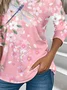 Jersey Casual Gradient Pattern T-Shirt