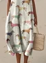 Vacation Cotton Dog Dress With No