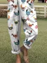 Square Neck Linen Casual Jumpsuit
