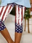 Independence Day Patriotic Leggings Capri Pants