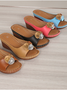 Pu Summer Simple Plain Slide Sandals