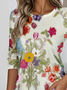 Casual Loose Jersey Crew Neck T-Shirt