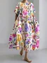 Casual Cotton Dress With No