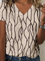 Jersey Casual Striped T-Shirt