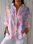 Loose Casual Gradient Pattern Shirt
