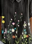 Casual Retro Lapel Short Sleeve Shirt