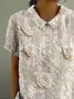 Casual Retro Lapel Short Sleeve Shirt