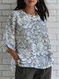 Loose Casual Crew Neck Shirt