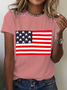 Flag-Graphic Cotton T-Shirt