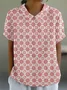 Casual Retro Lapel Short Sleeve Shirt