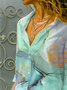 Abstract Shirt Collar Loose Casual Shirt