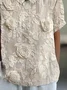 Casual Retro Lapel Short Sleeve Shirt