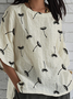 Casual Dandelion Loose Linen Blend Shirt