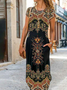 Nationality/Ethnic Loose Vintage Cotton Dress