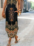 Nationality/Ethnic Loose Vintage Cotton Dress