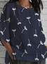Casual Dandelion Loose Linen Blend Shirt