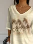 Women's Western Style Printed T-Shirt