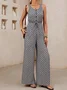 Women's H-Line Overall V Neck Daily Going Out Casual Geometric Summer Long Jumpsuit Romper