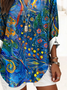 Women’s Boho Blouse Floral Graphic Abstract