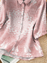 Women's Mid Sleeve Casual Vintage Printed Shirt