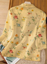 Women's Mid Sleeve Casual Vintage Printed Shirt