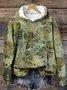 Hoodie Casual Cotton Floral Hoodie