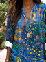 Women’s Boho Blouse Floral Graphic Abstract