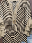 Women's Bohemian Pattern V-Neck Multi-Layered Lace Shirt