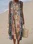 Casual Crew Neck Dress With No