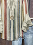 Women's Bohemian Pattern V-Neck Multi-Layered Lace Shirt