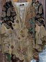 Women's Bohemian Pattern V-Neck Multi-Layered Lace Shirt