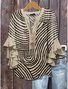 Women's Bohemian Pattern V-Neck Multi-Layered Lace Shirt