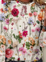 Crew Neck Floral Casual T-Shirt