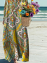 Women's Flowers Art Print Casual Dress
