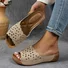 Vintage Summer Leather Floral Sandal
