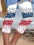 Casual Cotton Regular Fit Independence Day Leggings