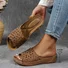 Vintage Summer Leather Floral Sandal