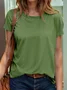 Casual Crew Neck Short Sleeve T-Shirt