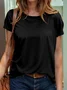Casual Crew Neck Short Sleeve T-Shirt