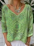 Casual V Neck T-Shirt