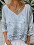 Loose Casual Gradient Pattern Jersey T-Shirt