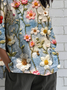 Crew Neck Linen Blend Loose Simple Shirt