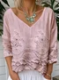 Loose Casual Gradient Pattern Jersey T-Shirt