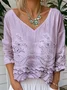 Loose Casual Gradient Pattern Jersey T-Shirt
