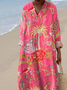 Women's Vintage Flowers Art Print Dress