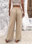 Cotton Regular Fit Simple Pants